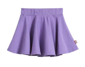 Girls Soft Cotton Jersey Twirly Skirt | Deep Purple