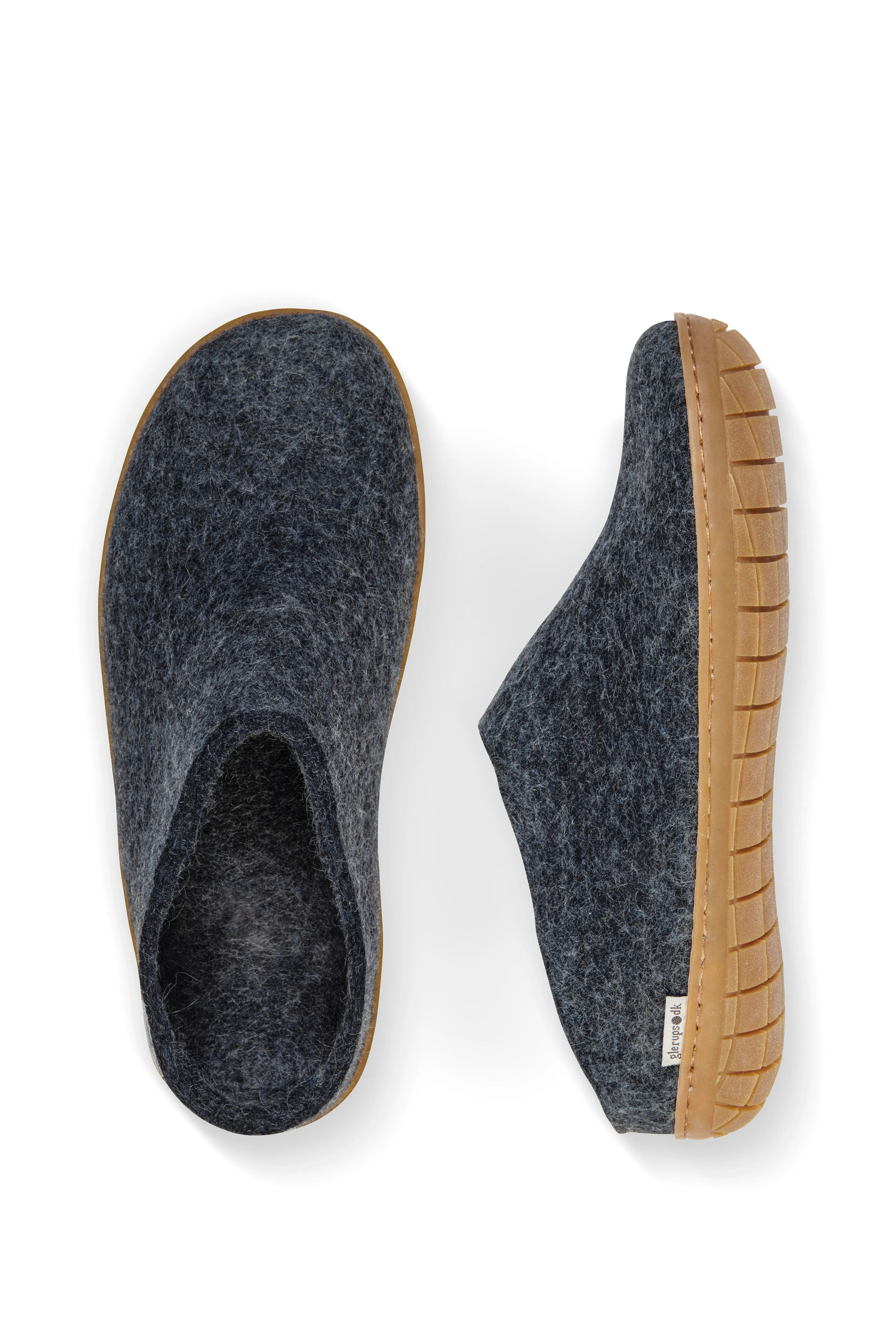 Glerups Slip On Natural Rubber Sole Denim