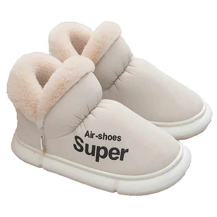 Groovywish Home Slippers Plush Unisex Warm Winter Shoes