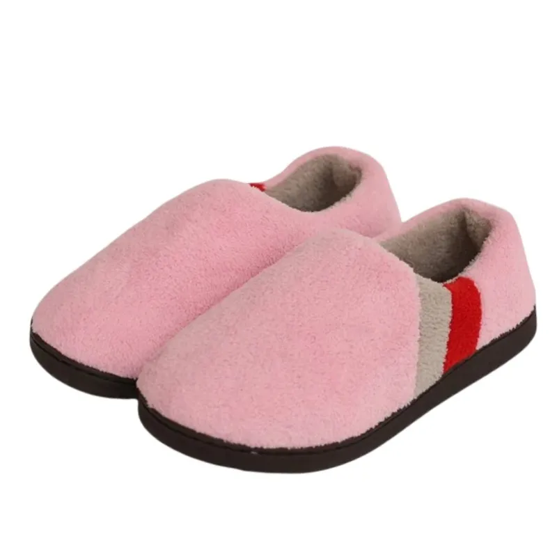 Groovywish Men Short Plush Winter Slippers Comfy Casual Home Footwear