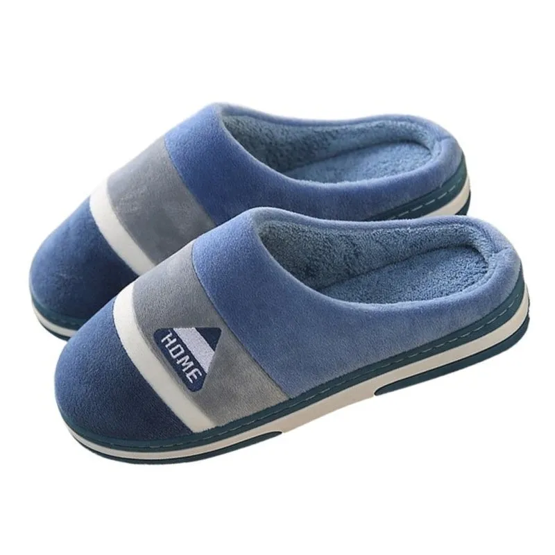 Groovywish Velvet Fur Men Indoor Slippers Cushion Winter Shoes