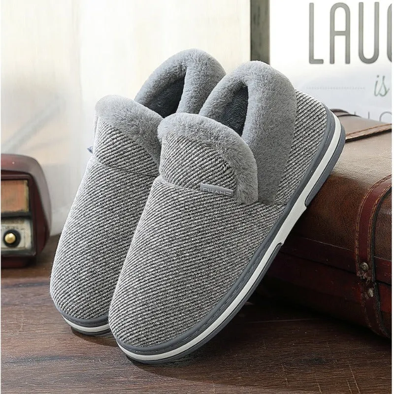 Groovywish Women Cute Fur Slippers Heel Wrap Winter Footwear