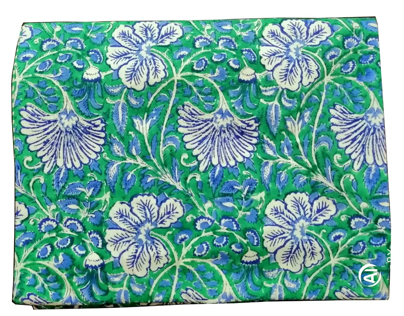 Hand Block Print India Table Cloth 60 x 90 Inches 100% Cotton Table Cover Floral Print