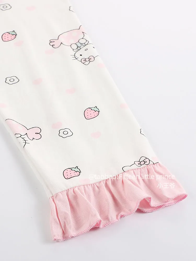 Hellokitty pajamas women's spring pure cotton long sleeves