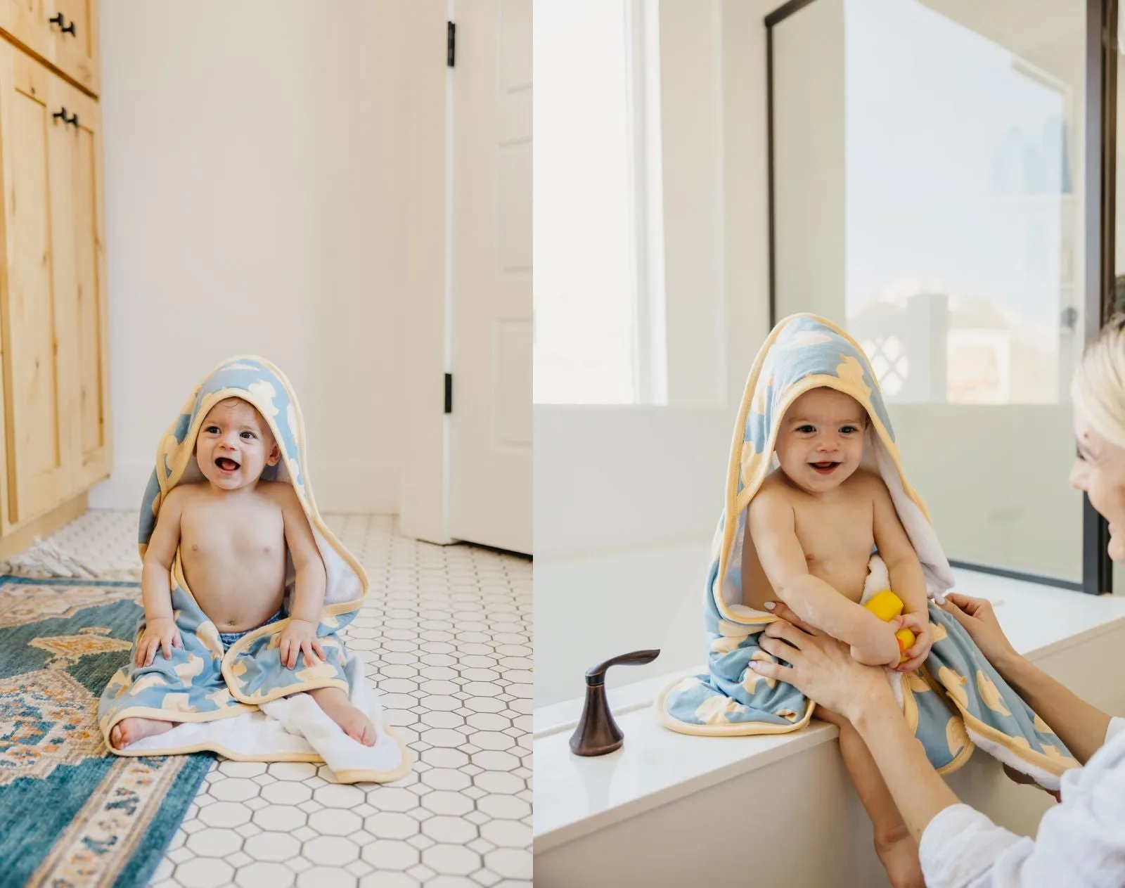 Hooded Knit Towel