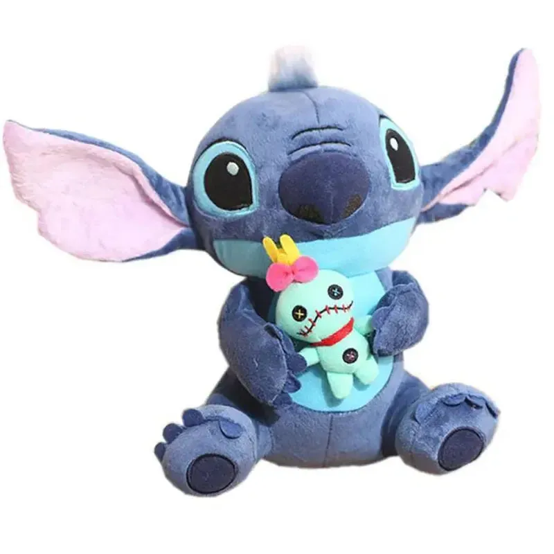 Hot Disney Cartoon Blue Pink Stitch Plush Dolls Anime Toys Lilo and Stitch Stich Plush Stuffed Toys Christmas Gifts for Kids