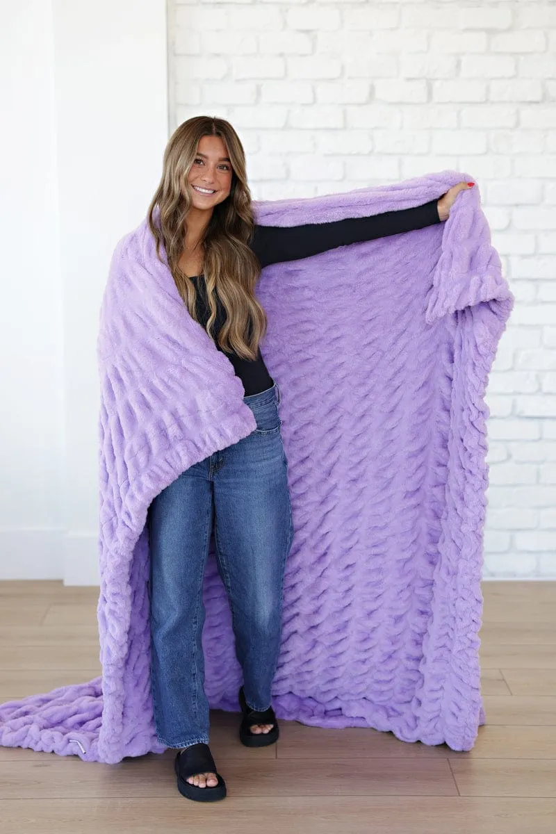 Hugs Lavender Blanket