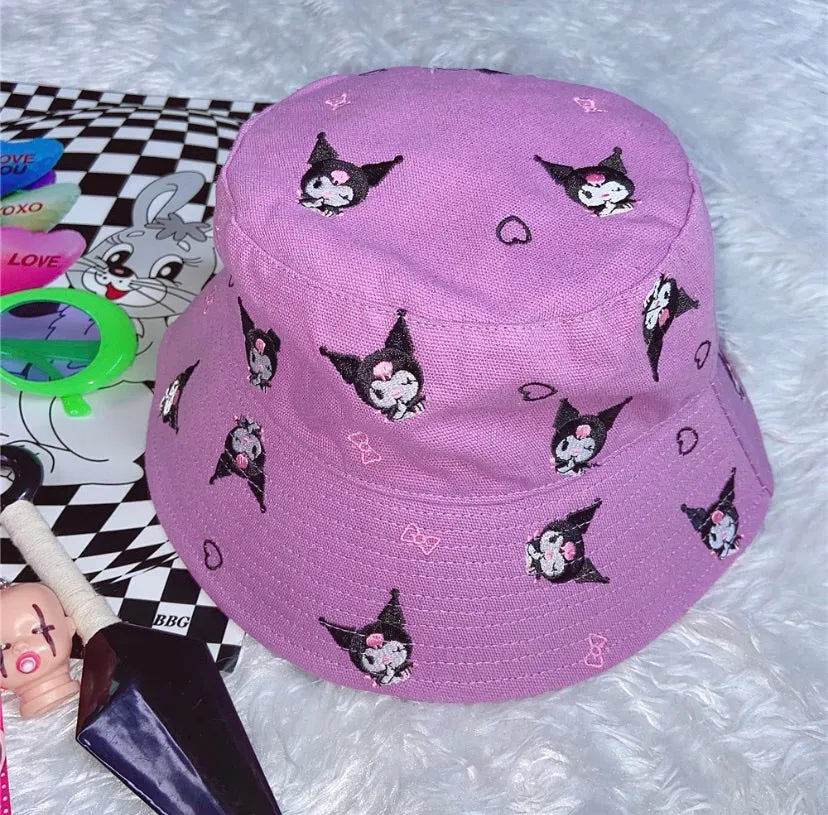 JAPANESE HARAJUKU SANRIO EMBROIDERY FISHERMAN HAT BY39005