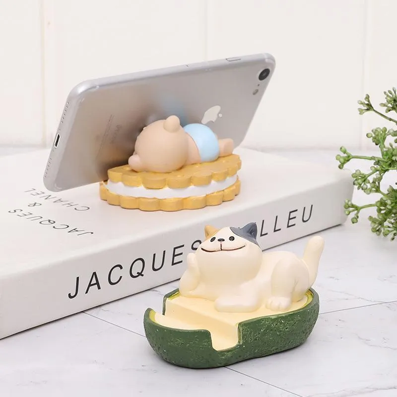 Kawaii Resin Animal Mobile Phone Holder