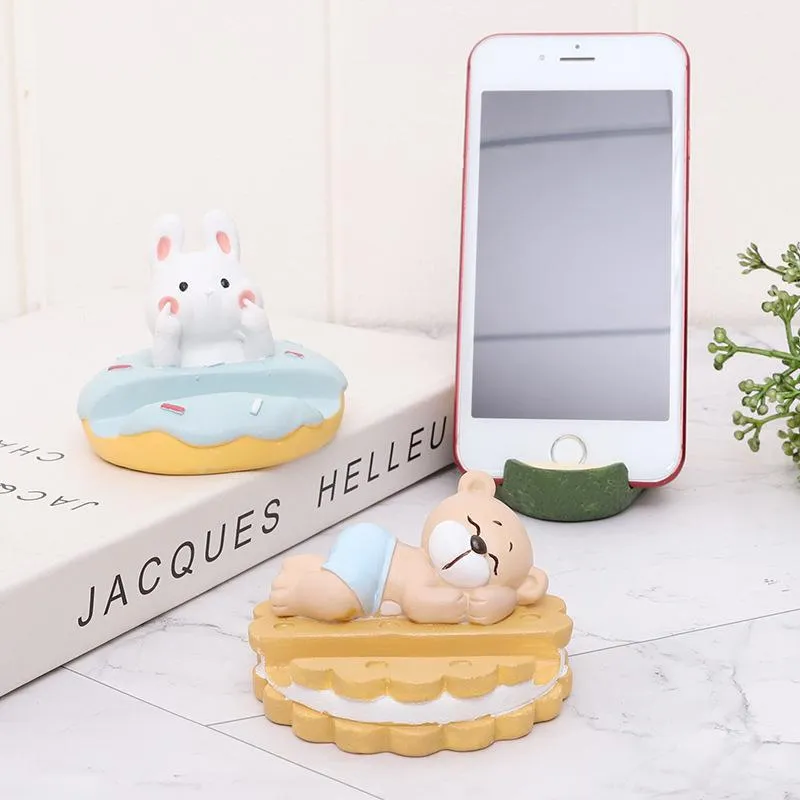 Kawaii Resin Animal Mobile Phone Holder