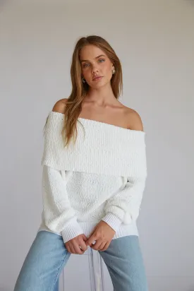 Kayla Plush Foldover Sweater