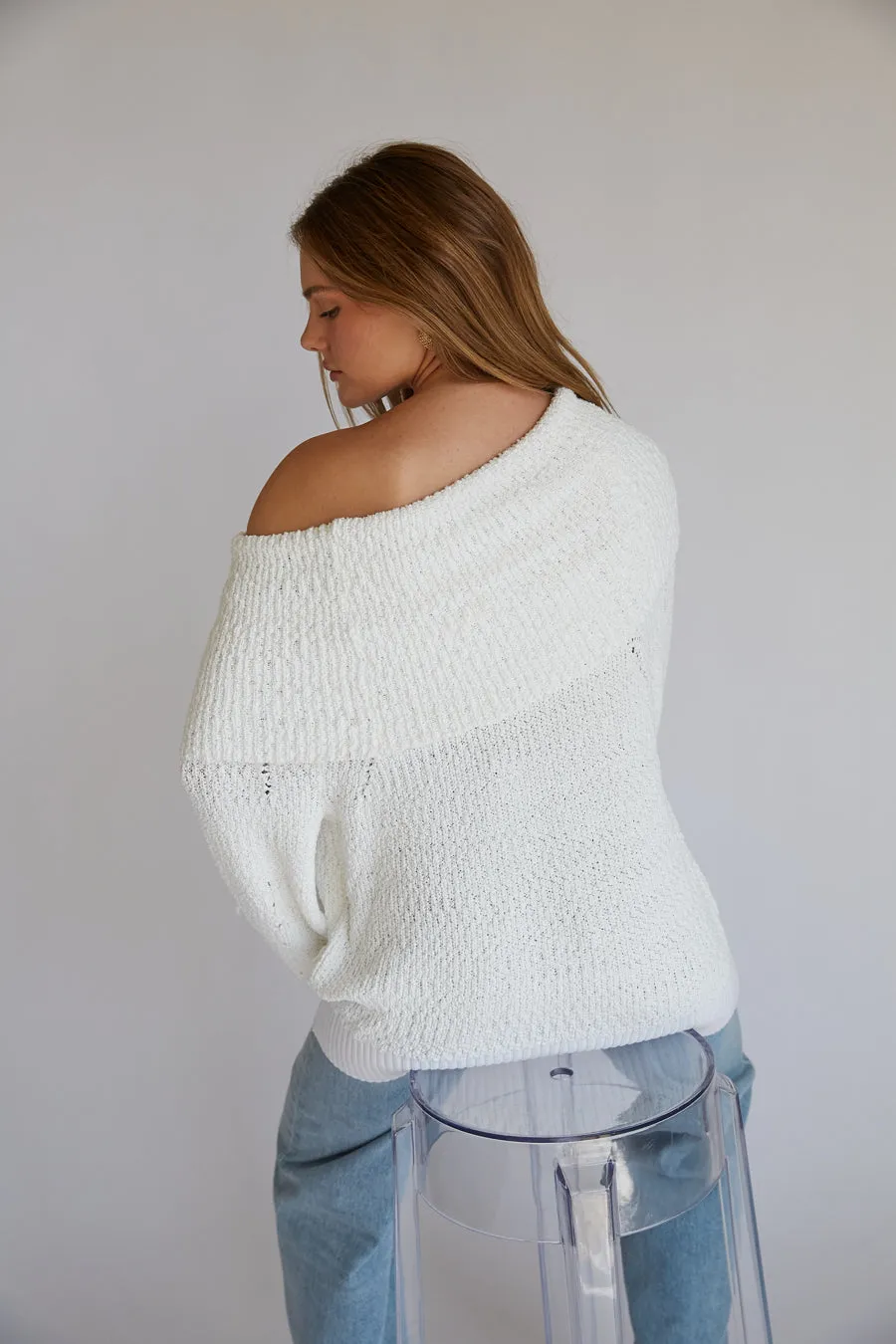 Kayla Plush Foldover Sweater