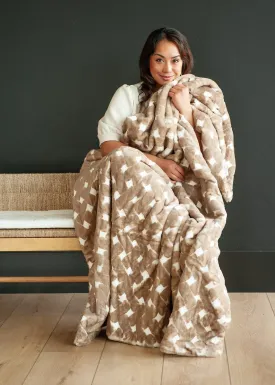 Lattice Cocoa Blanket