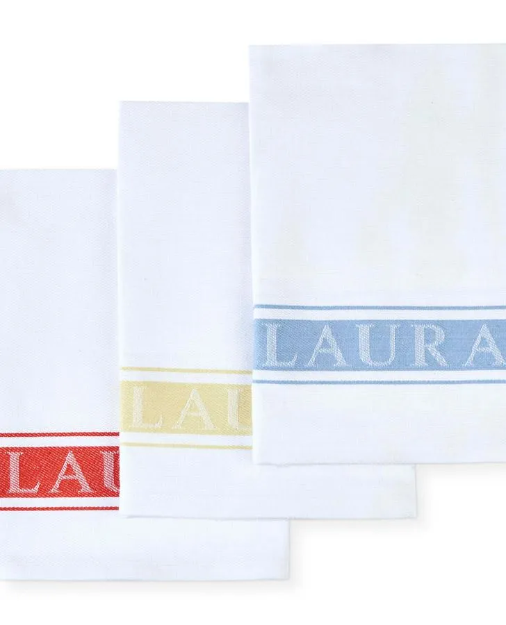 Laura Ashley Branded Tea Towels Set of 3