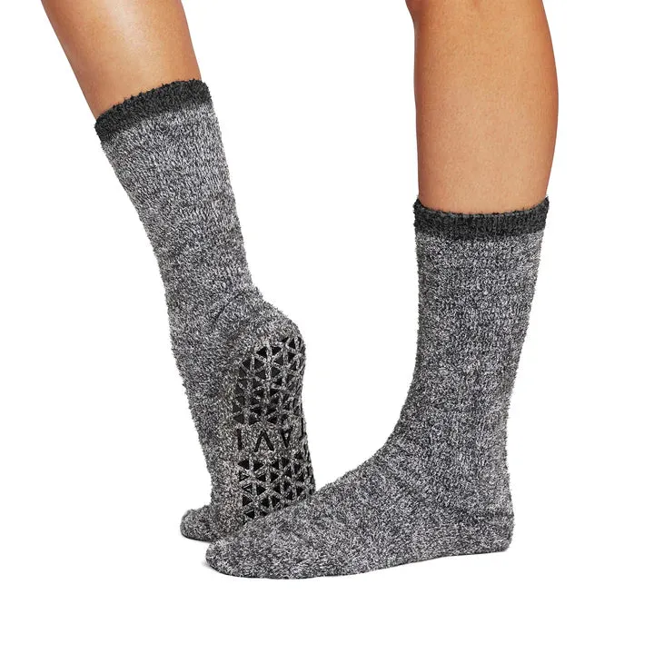 Lounge Crew Grip Socks - Soft Blush (Pilates/Barre)