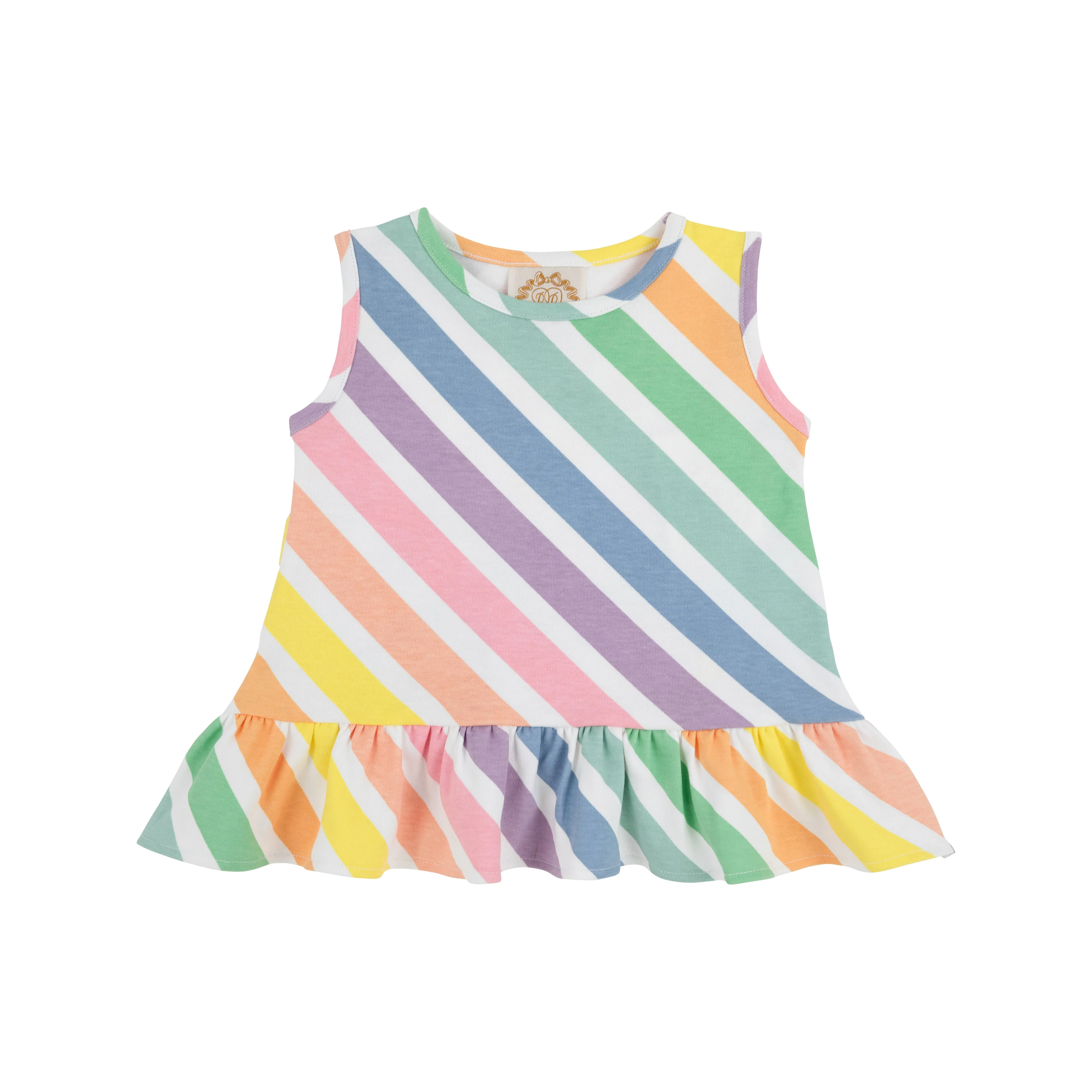 Love You Back Top - Rainbow Rollerskate Stripe