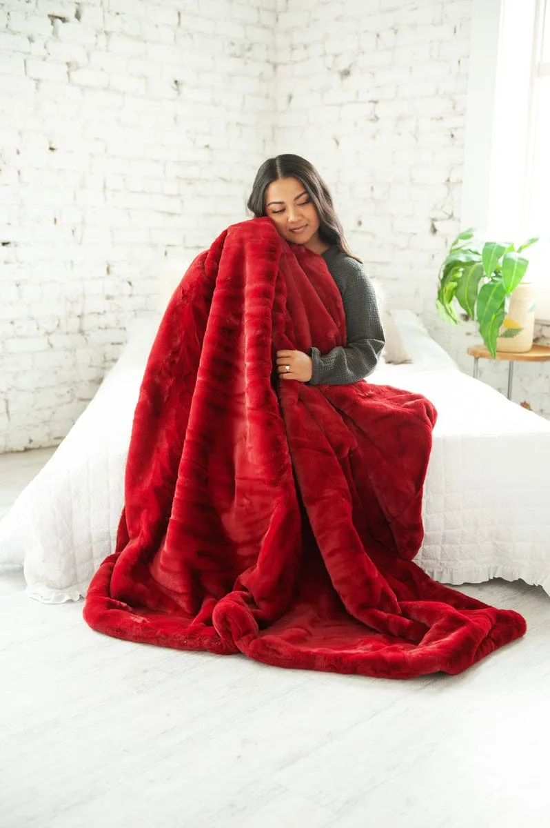 Lush Crimson Blanket