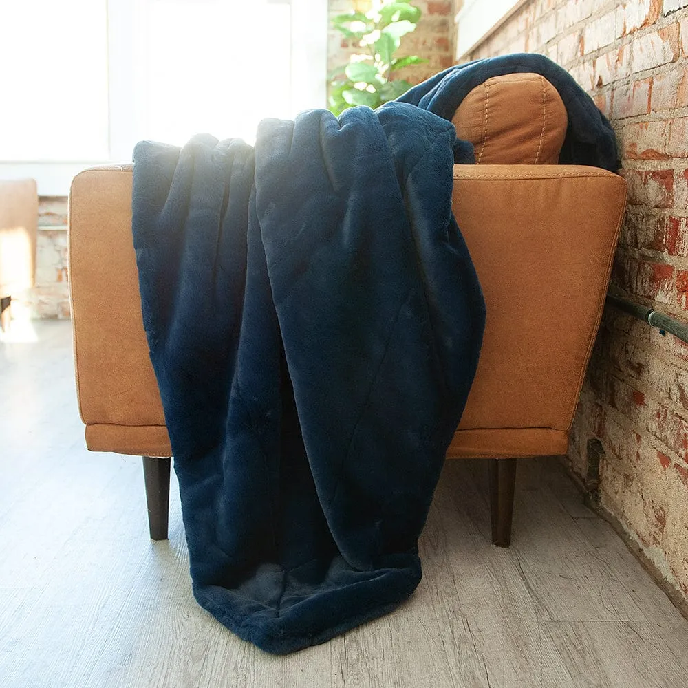 Lush Navy Blanket