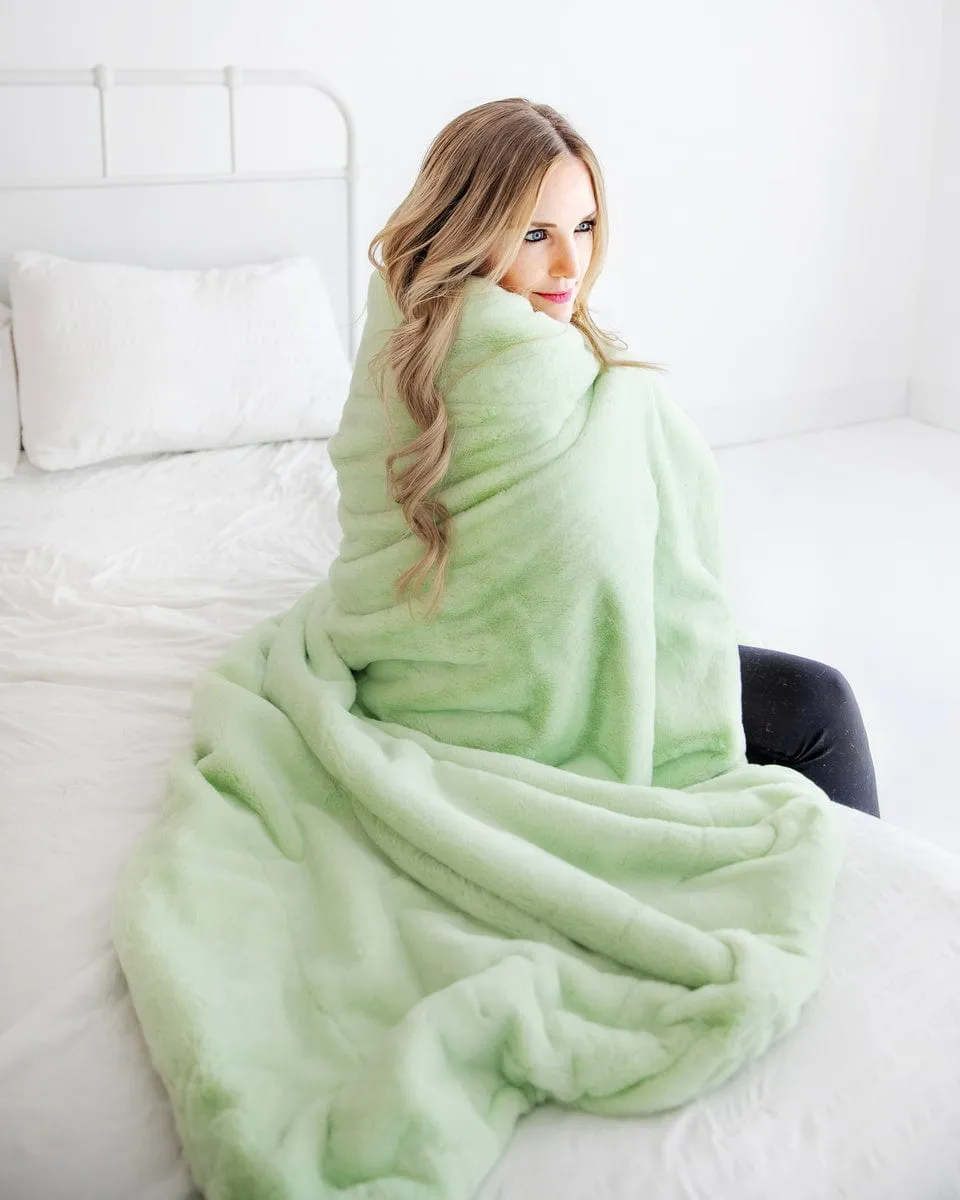 Lush Seafoam Green Blanket