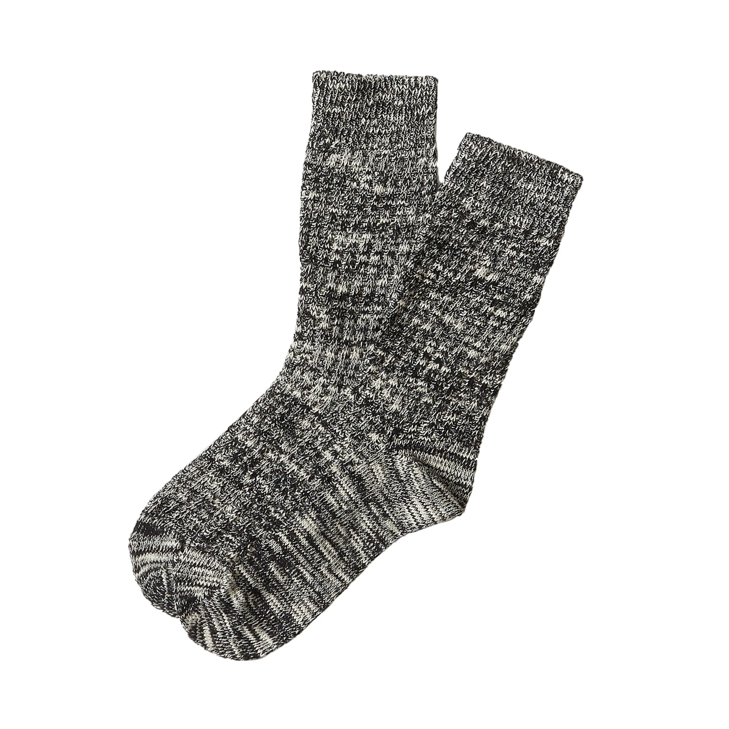 Marl Cotton Socks - Salt & Pepper