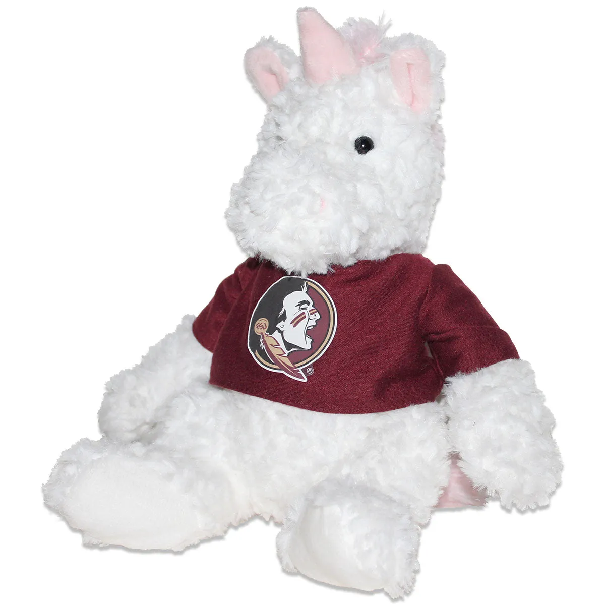 Mascot Factory Seminoles T-shirt Plush Unicorn - Pink