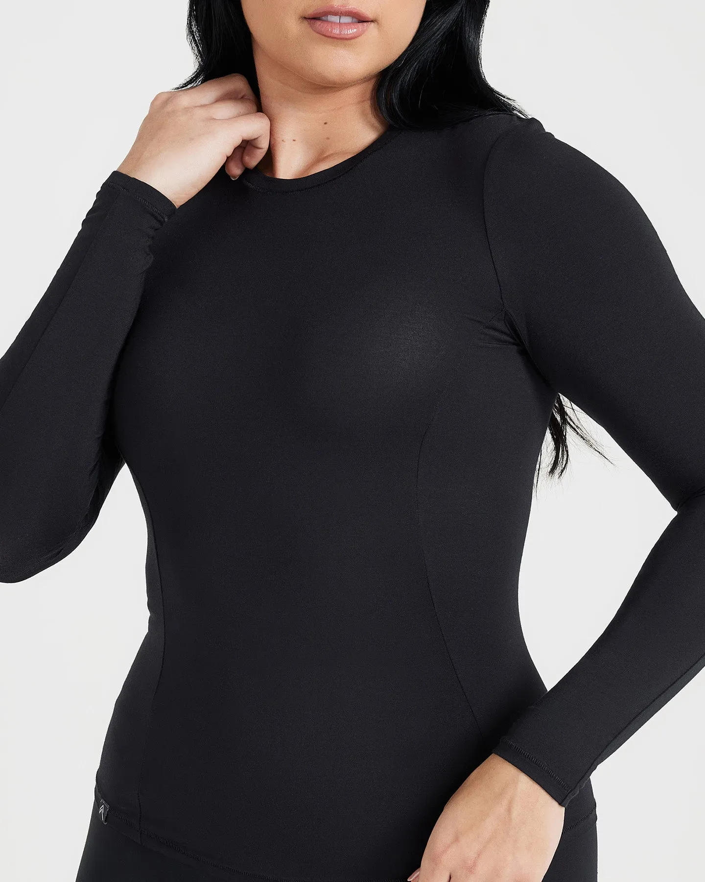 Mellow Soft Long Sleeve Top | Black