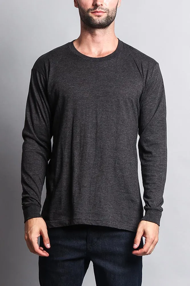 Men's Basic Light Weight Long Sleeve T-Shirt