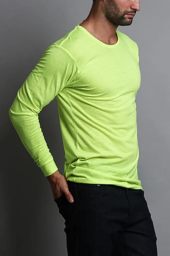 Men's Basic Light Weight Long Sleeve T-Shirt