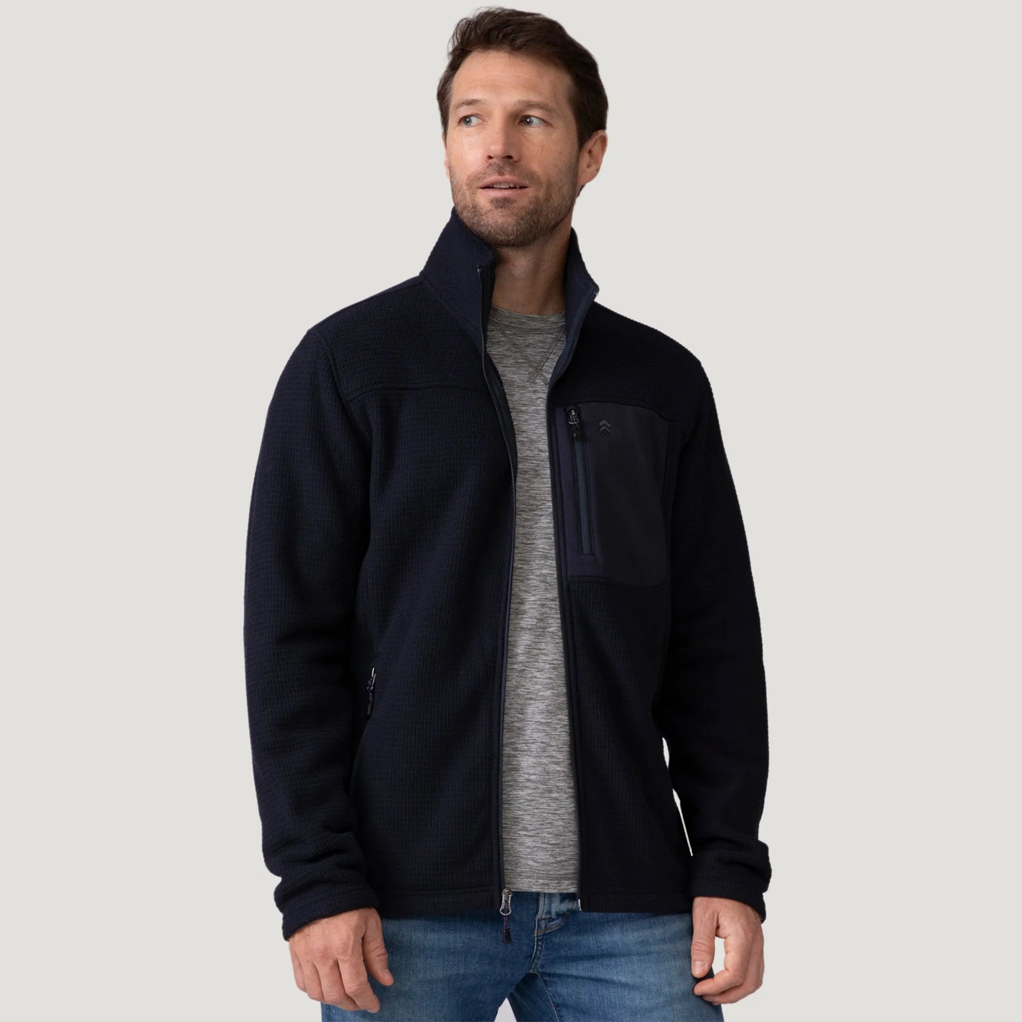 Men's Dire Wolf II Grid Fleece Jacket