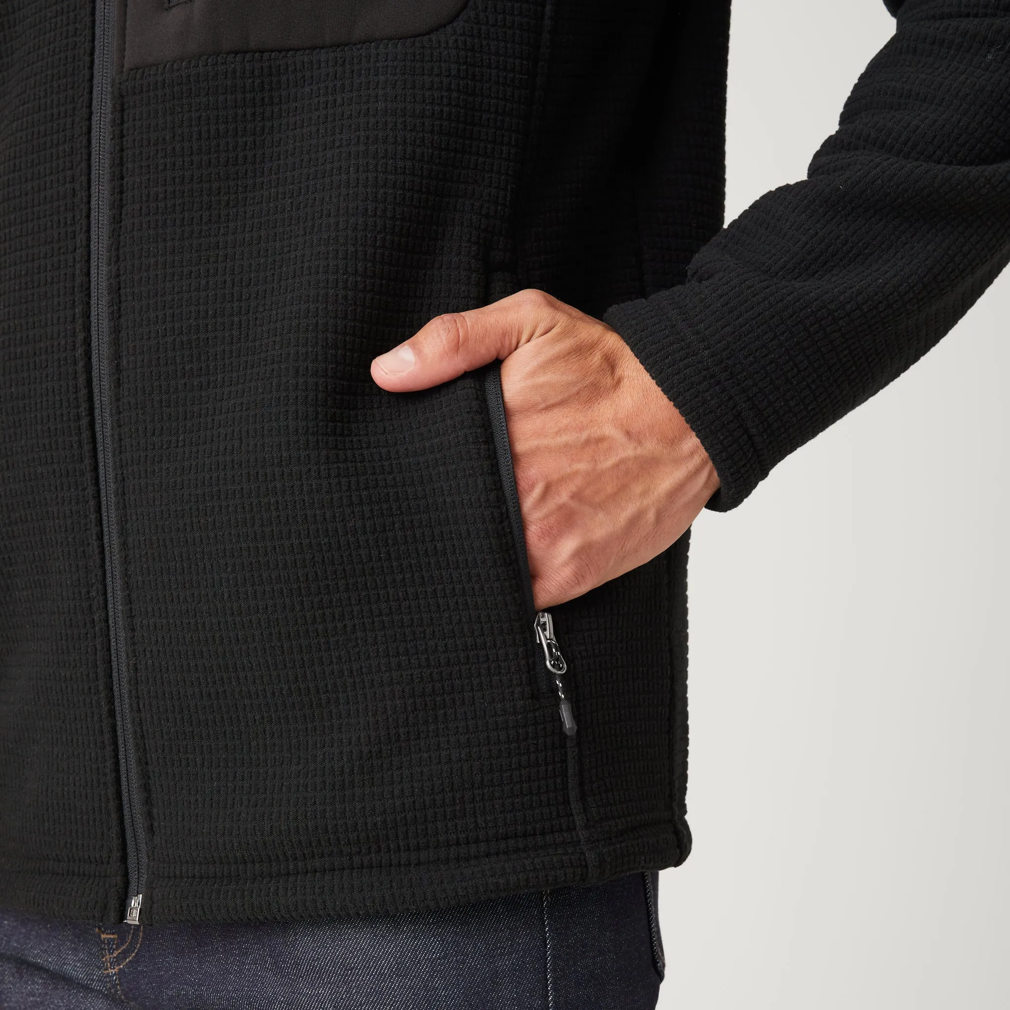 Men's Dire Wolf II Grid Fleece Jacket