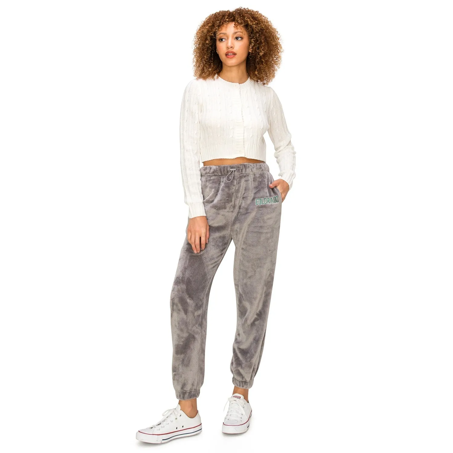 Minky Joggers Sweatpants - Grey