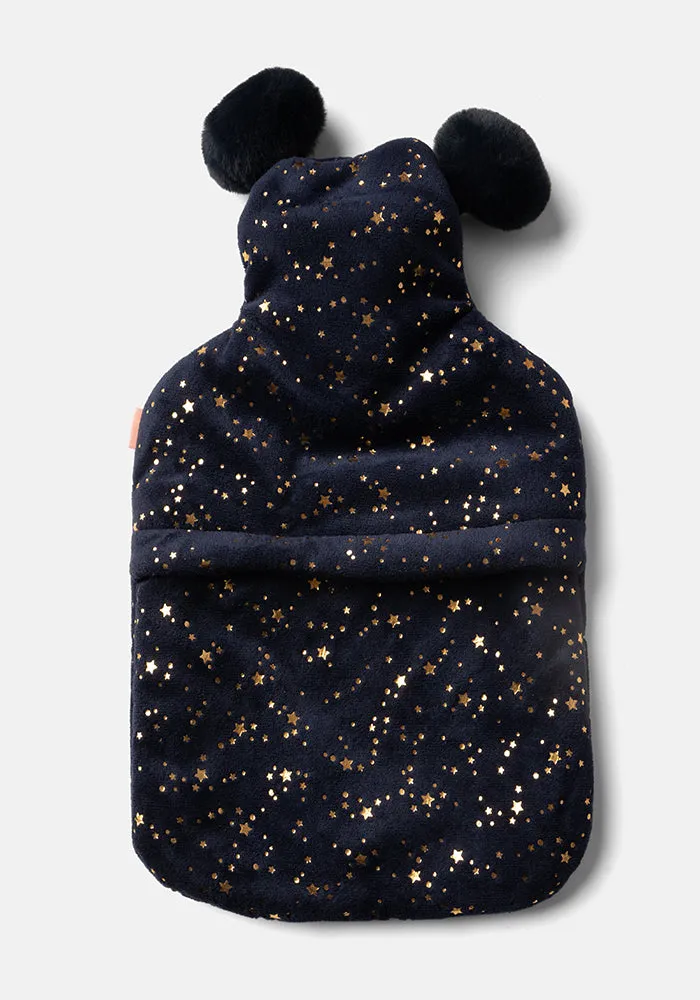 Navy Star Hot Water Bottle