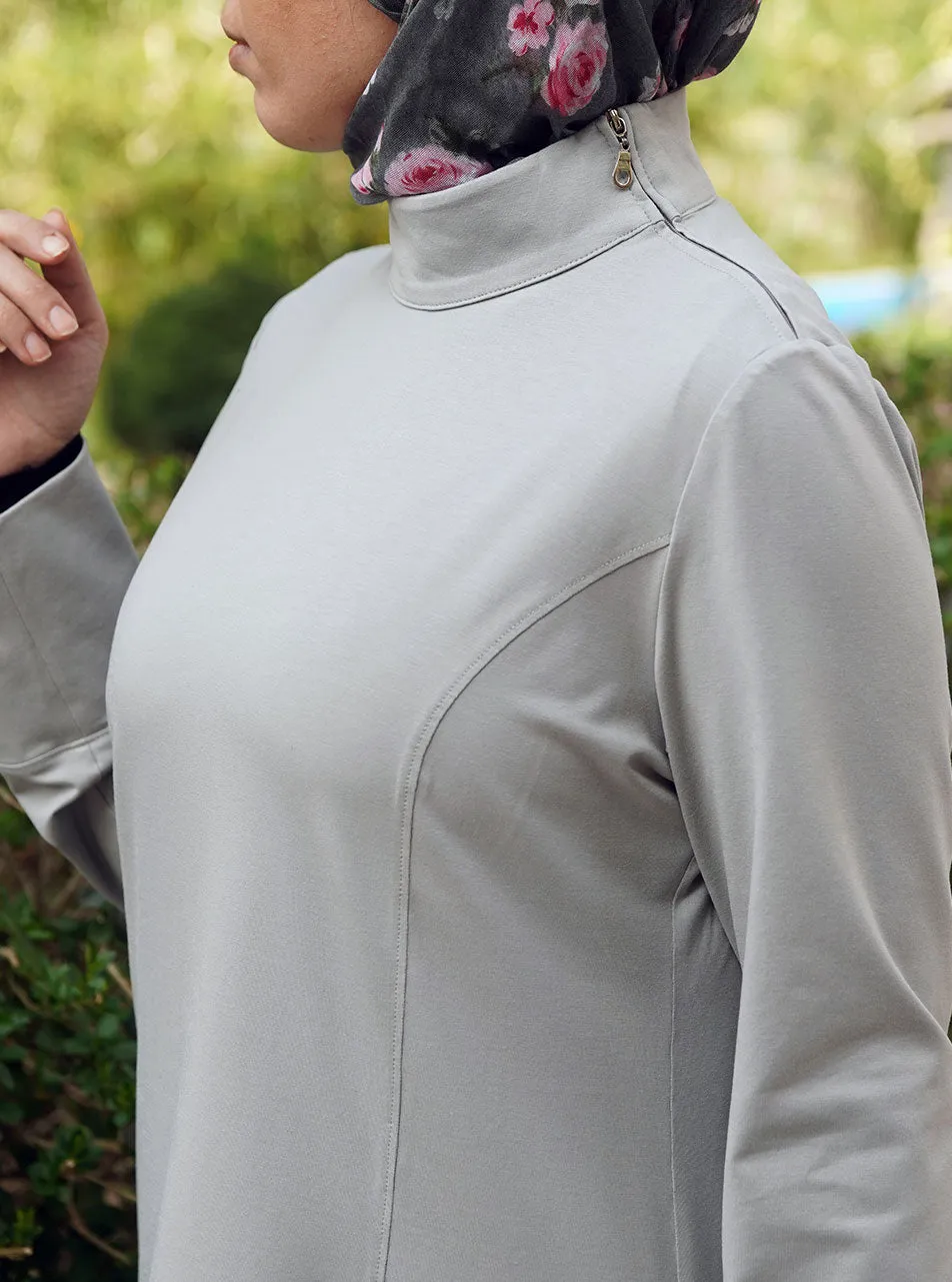 Neck Zipper Active Tunic