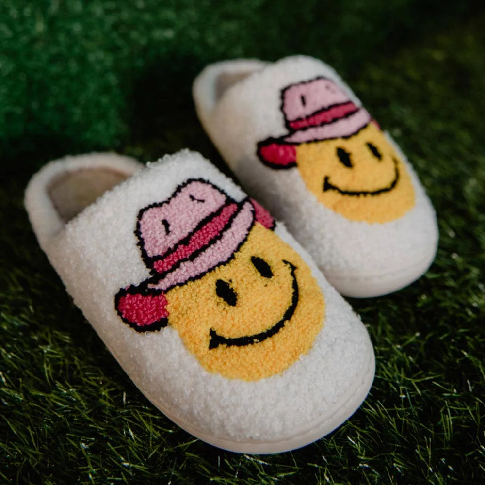 Pink Cowgirl Hat Slippers