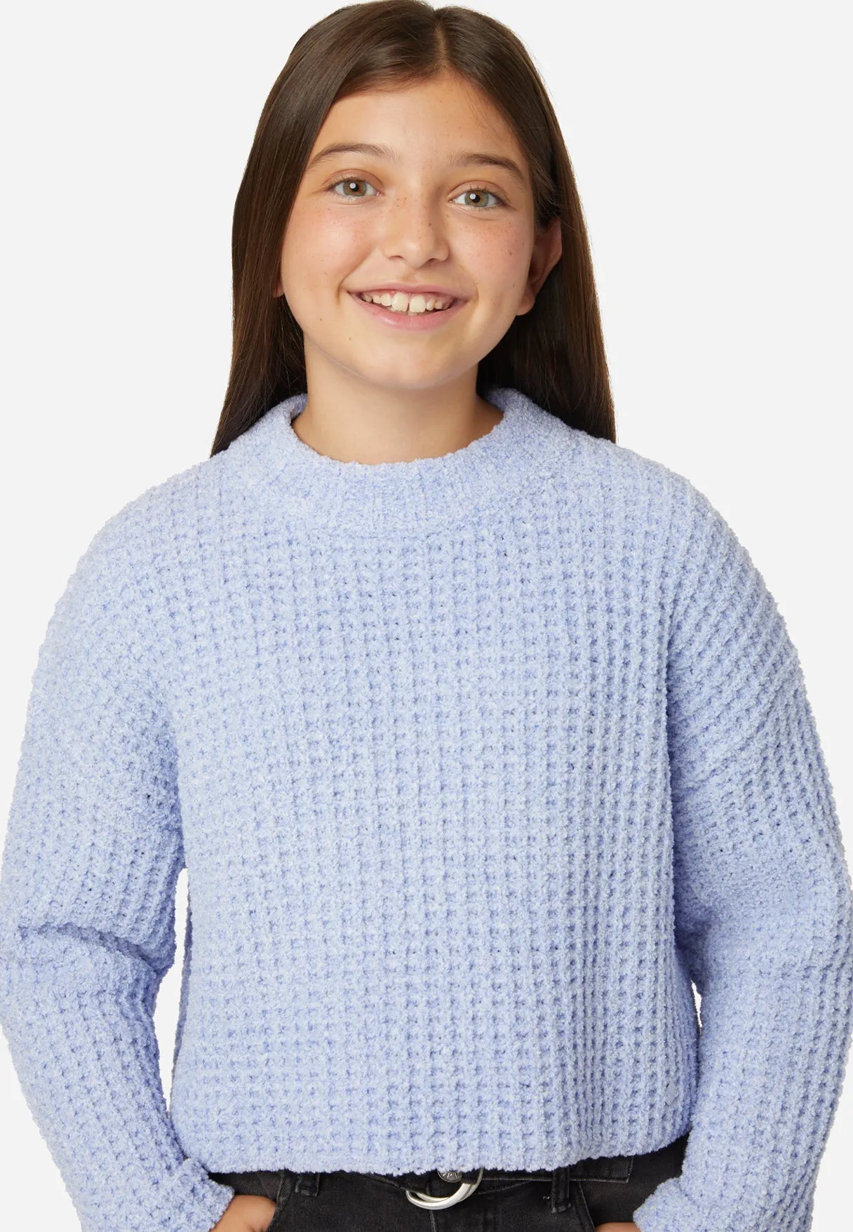 Plush Mock Neck Sweater