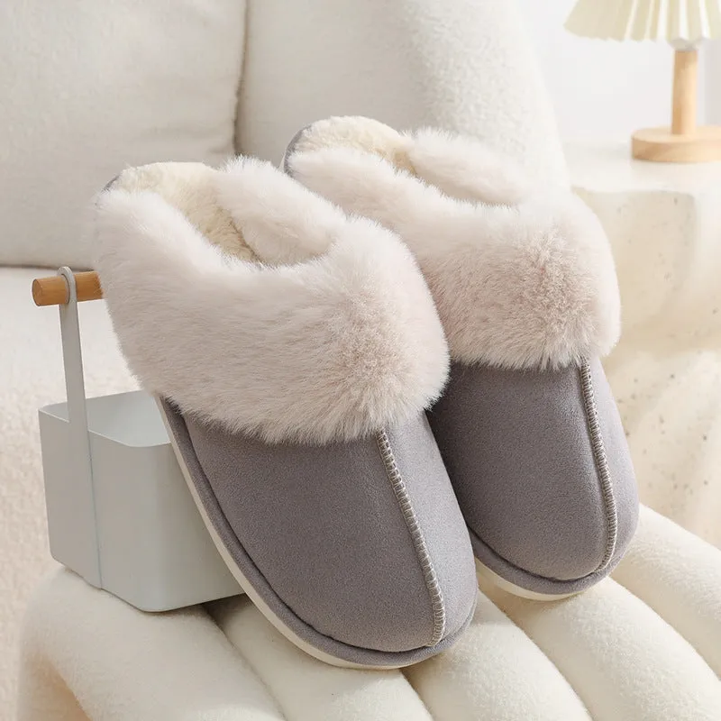 Plush Slip-On Slippers