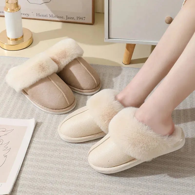 Plush Slip-On Slippers