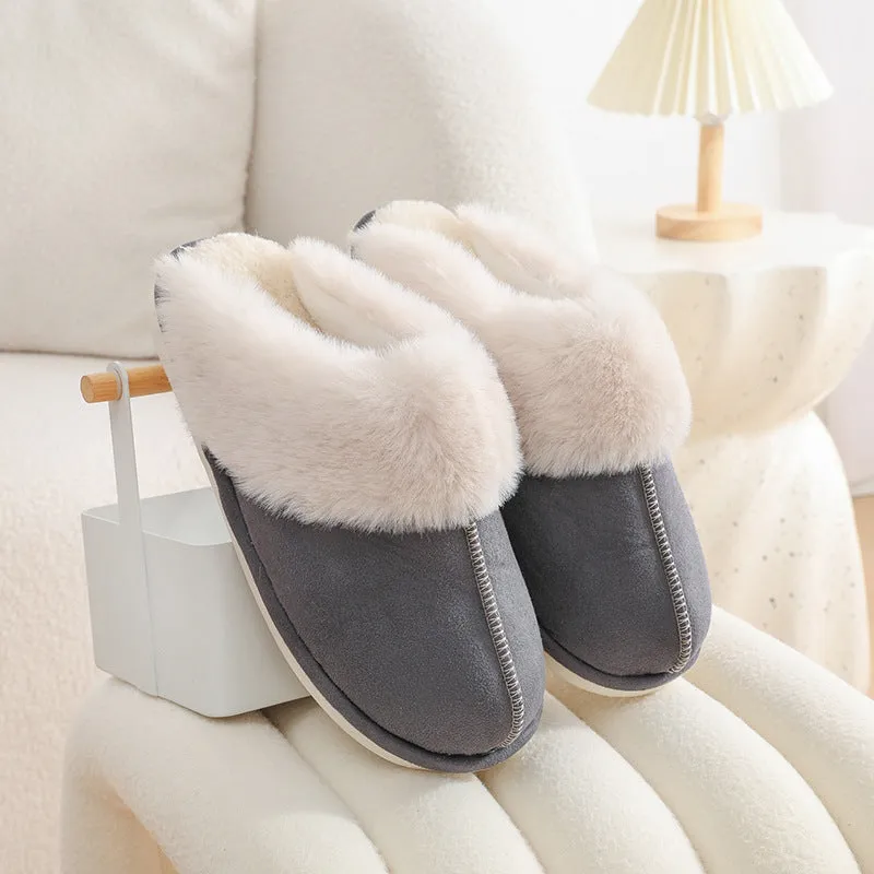 Plush Slip-On Slippers