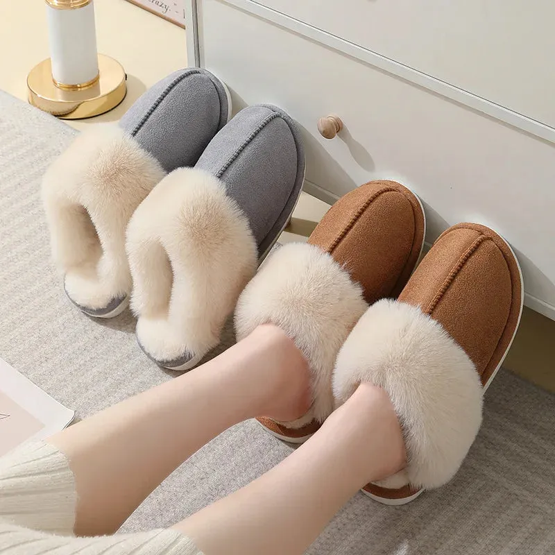 Plush Slip-On Slippers