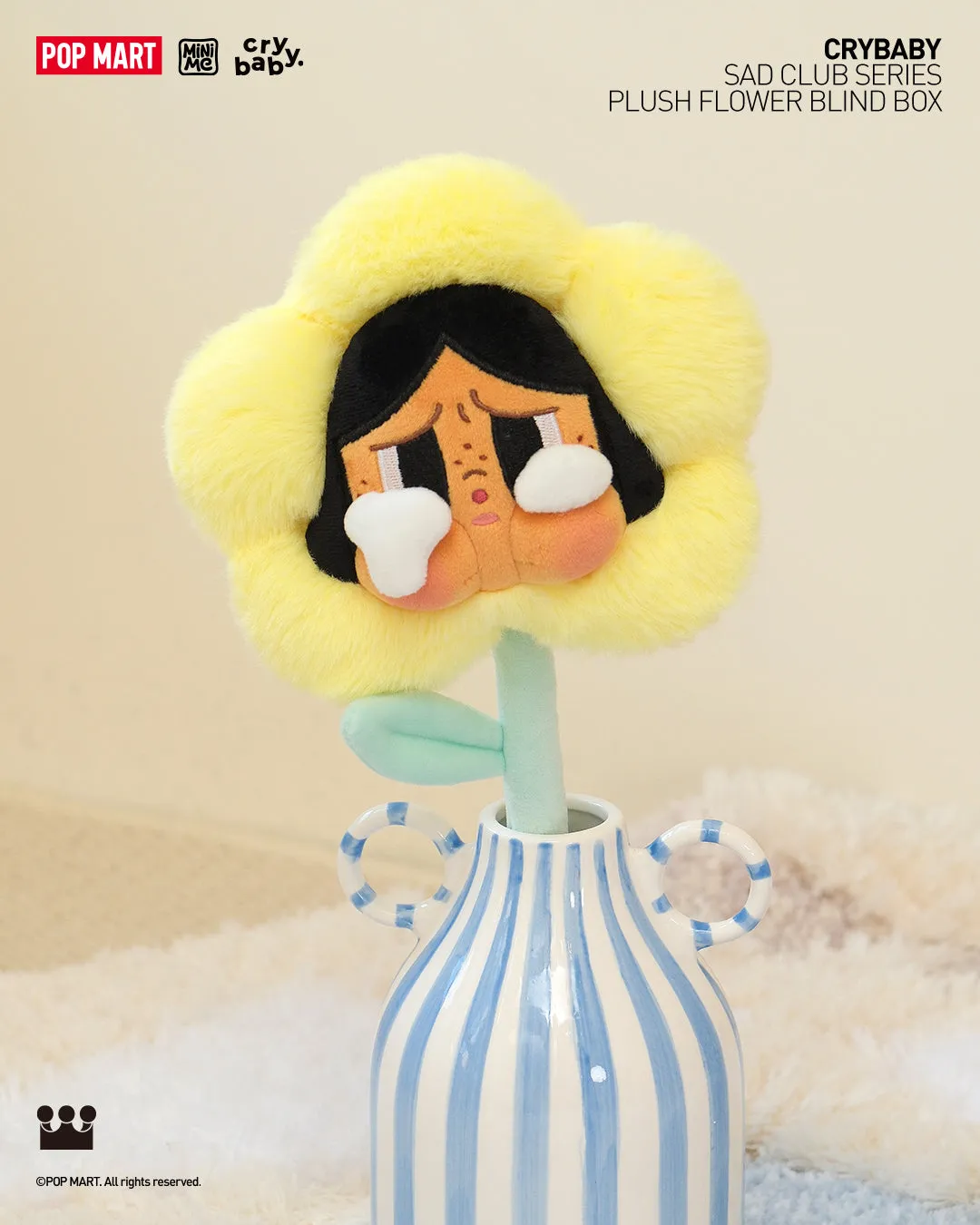 POP MART CRYBABY Sad Club Series-Plush Flower Blind Box