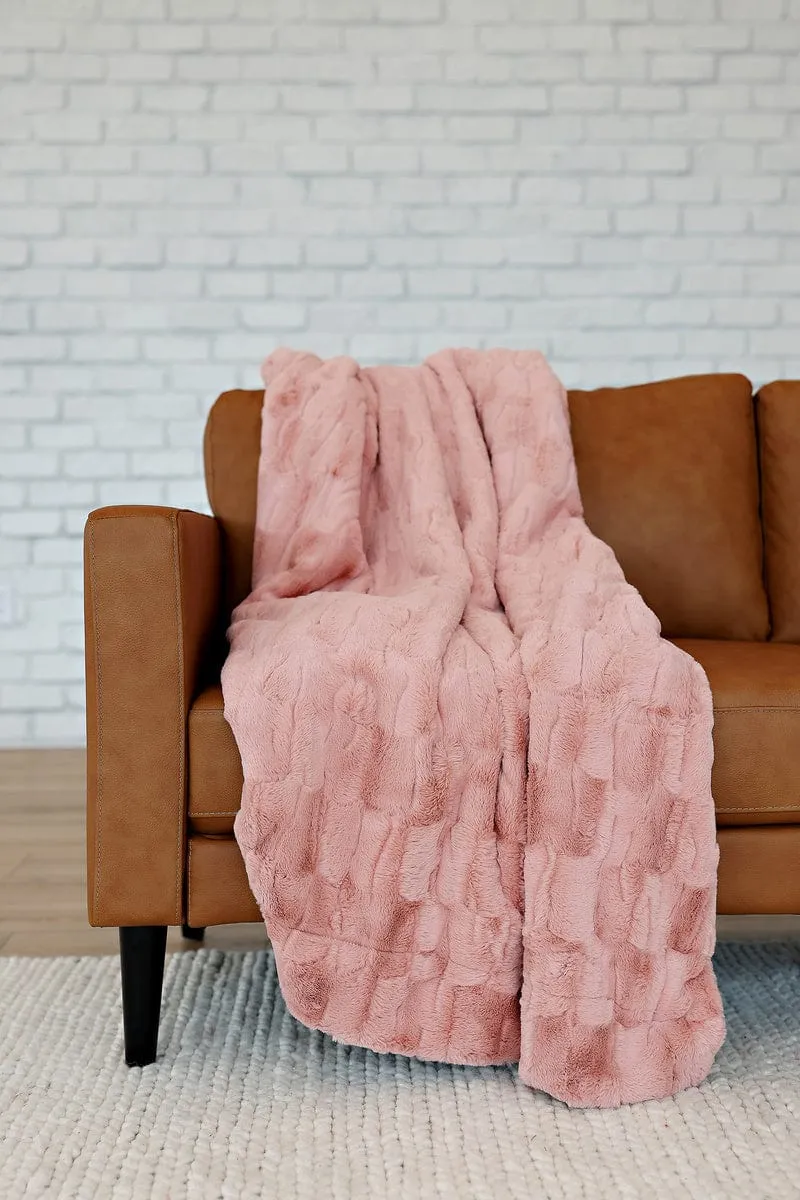 Premium Sorbet Coral Haze Blanket