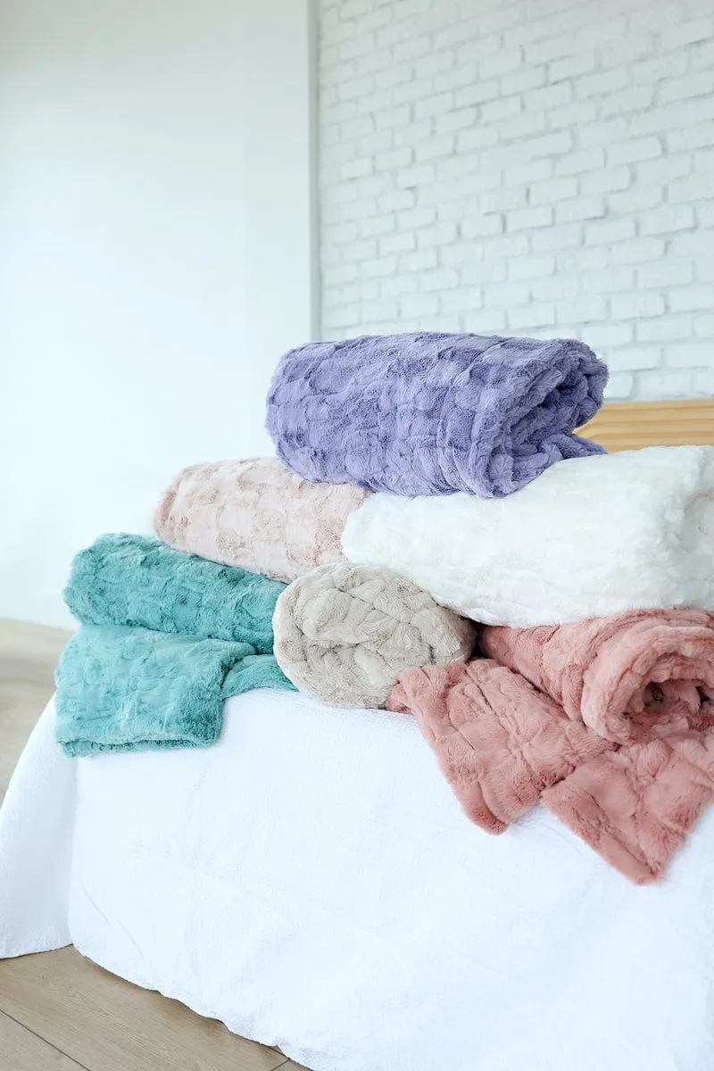 Premium Sorbet Coral Haze Blanket