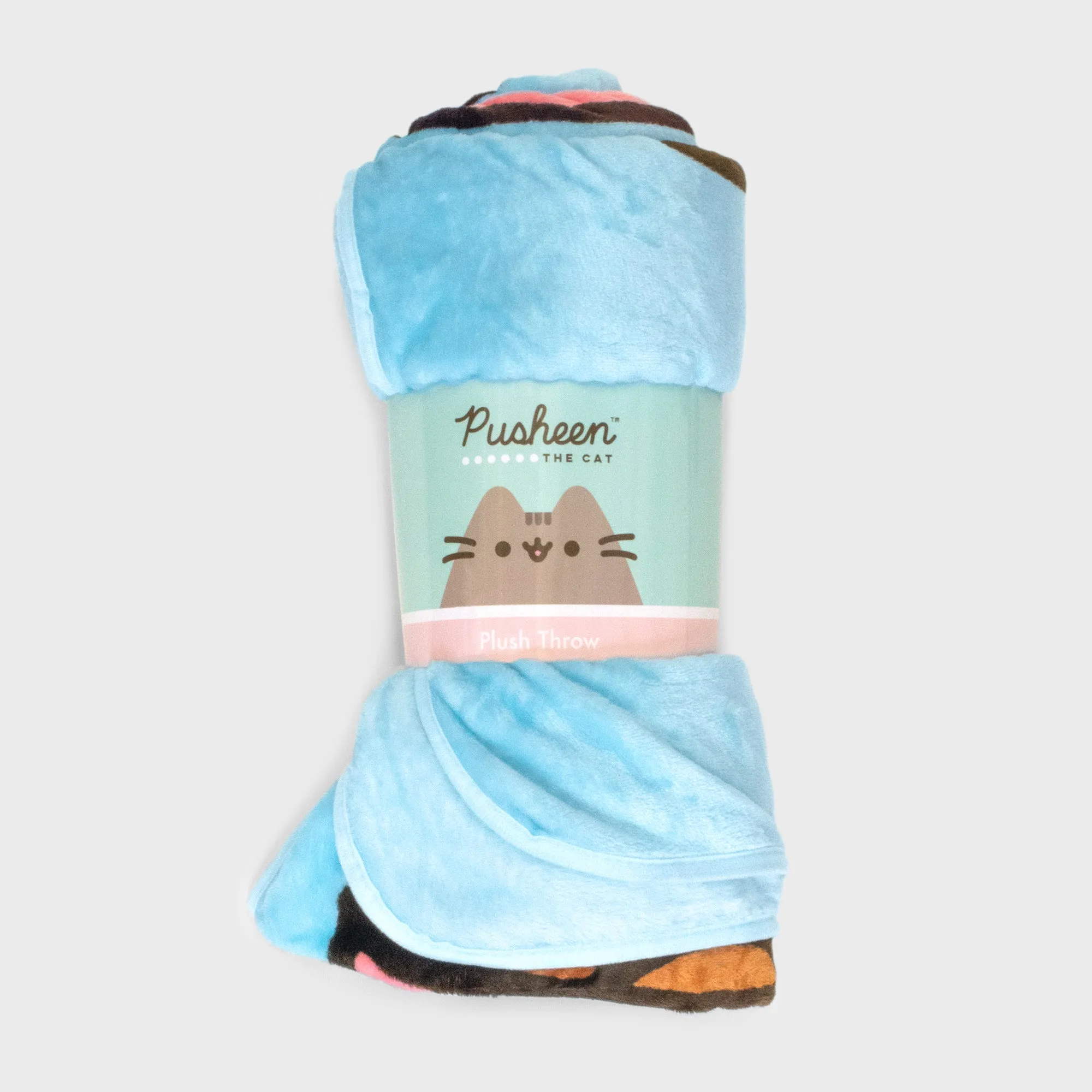 Pusheen - Blue Ice Cream Party Throw Blanket