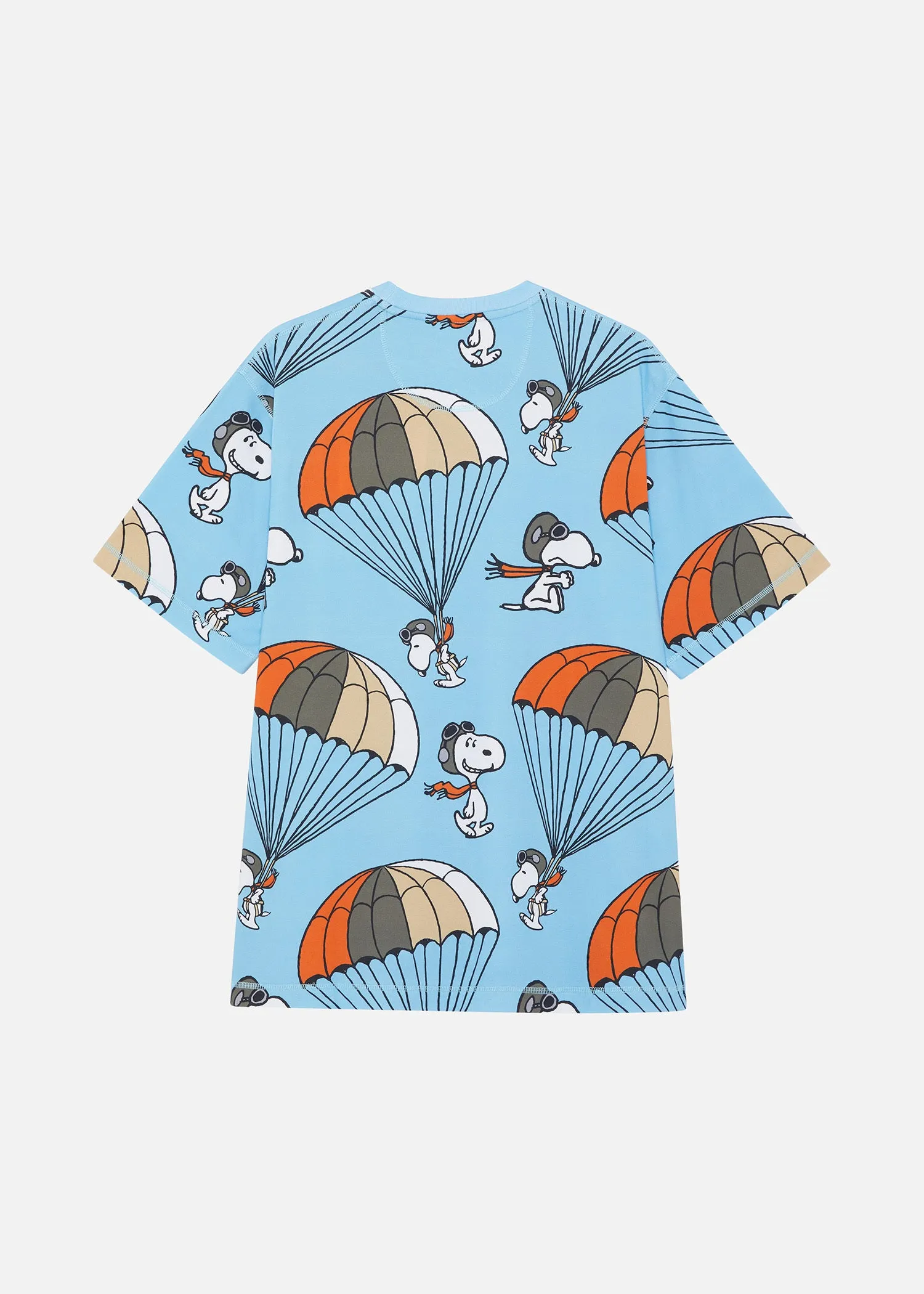 RÆBURN × PEANUTS AOP TEE LIGHT BLUE