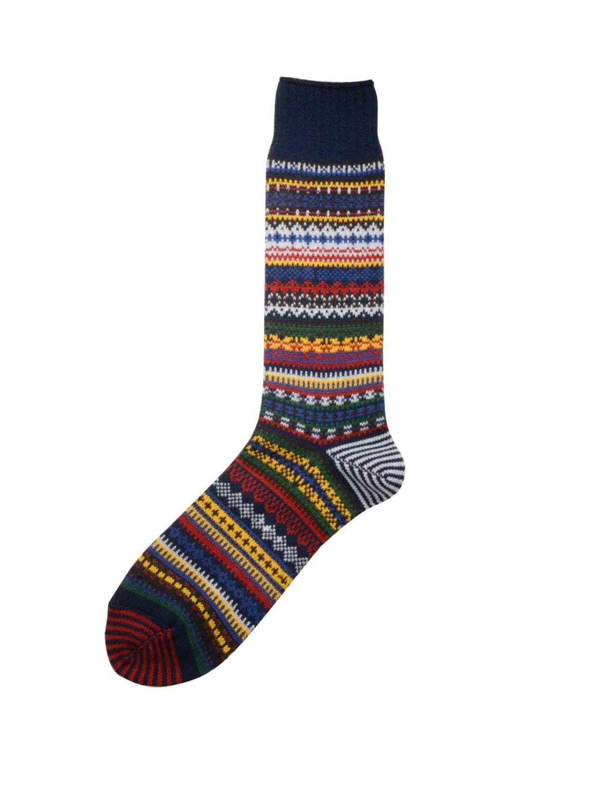 Retro Ethnic Mid-Calf Socks