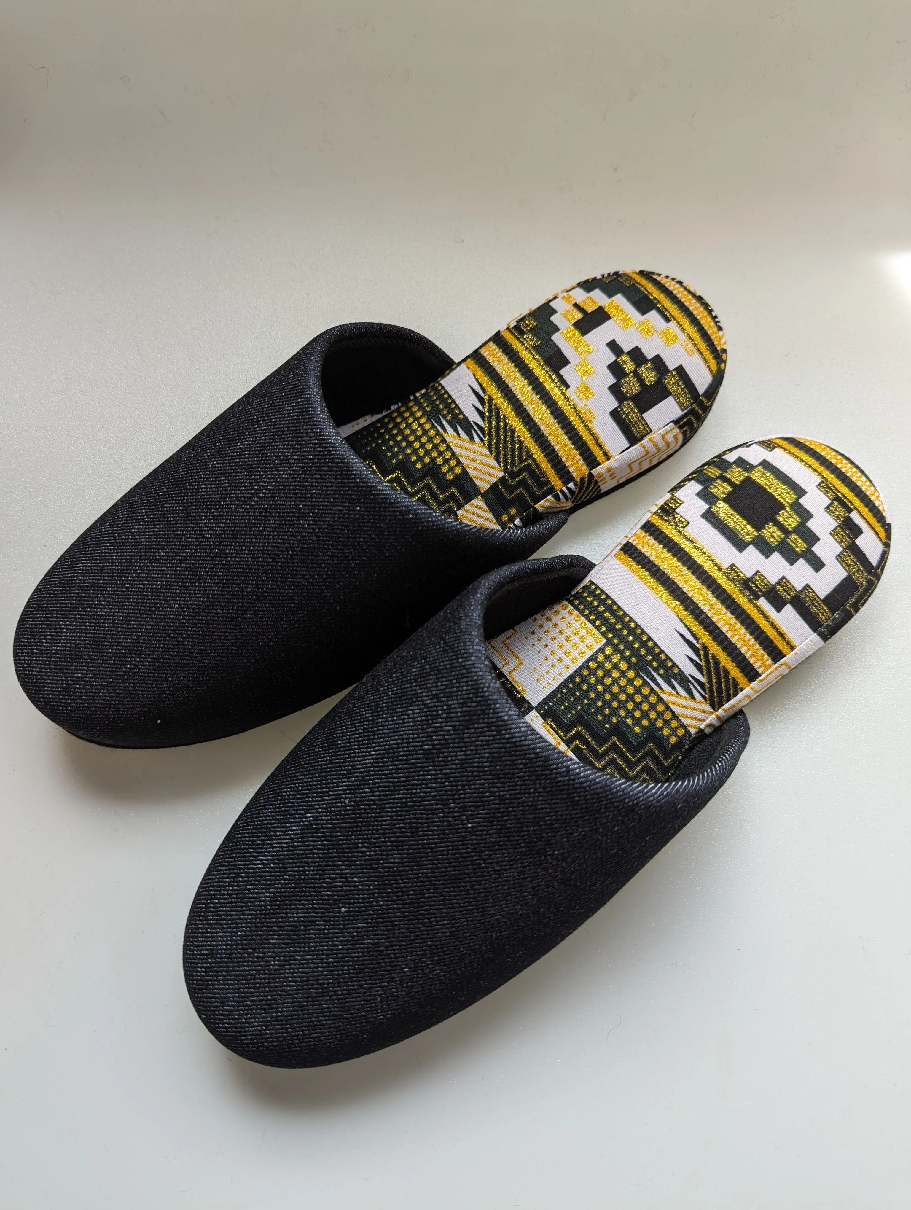 SALE Large | Denim Mix Slippers 2023AW-L05 lamé