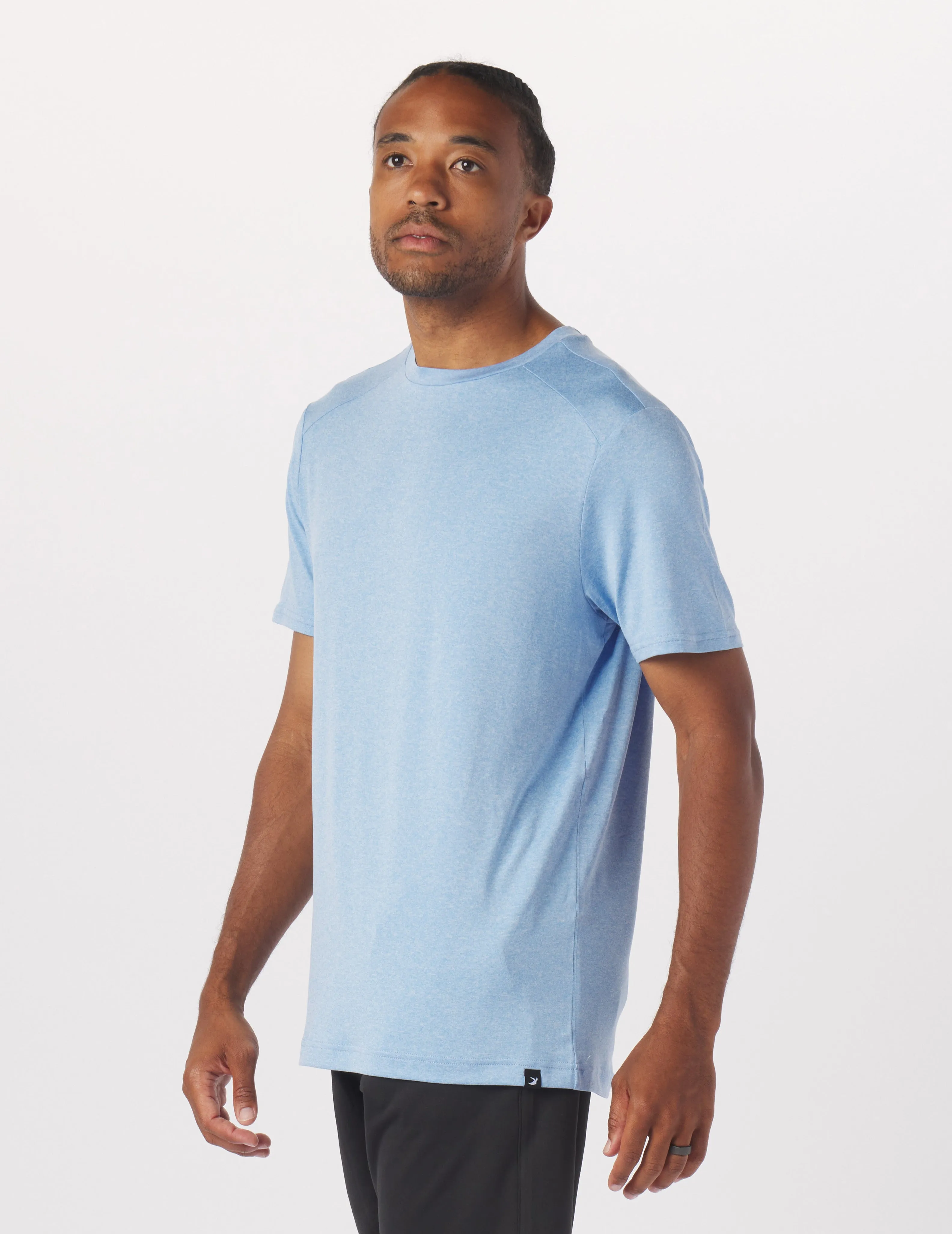 Salton Short Sleeve: Ice Blue Heather