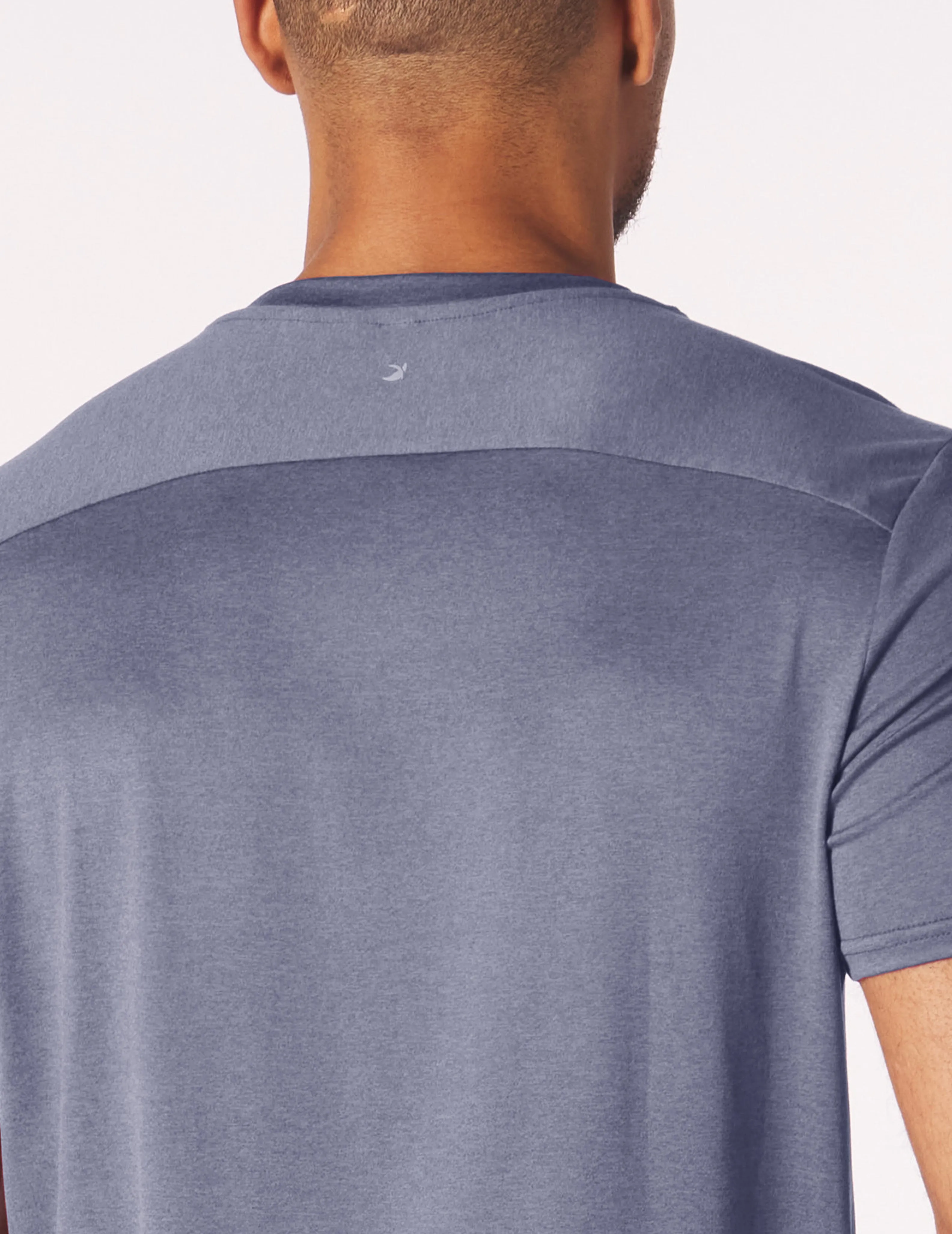 Salton Short Sleeve: Washed Blue Heather