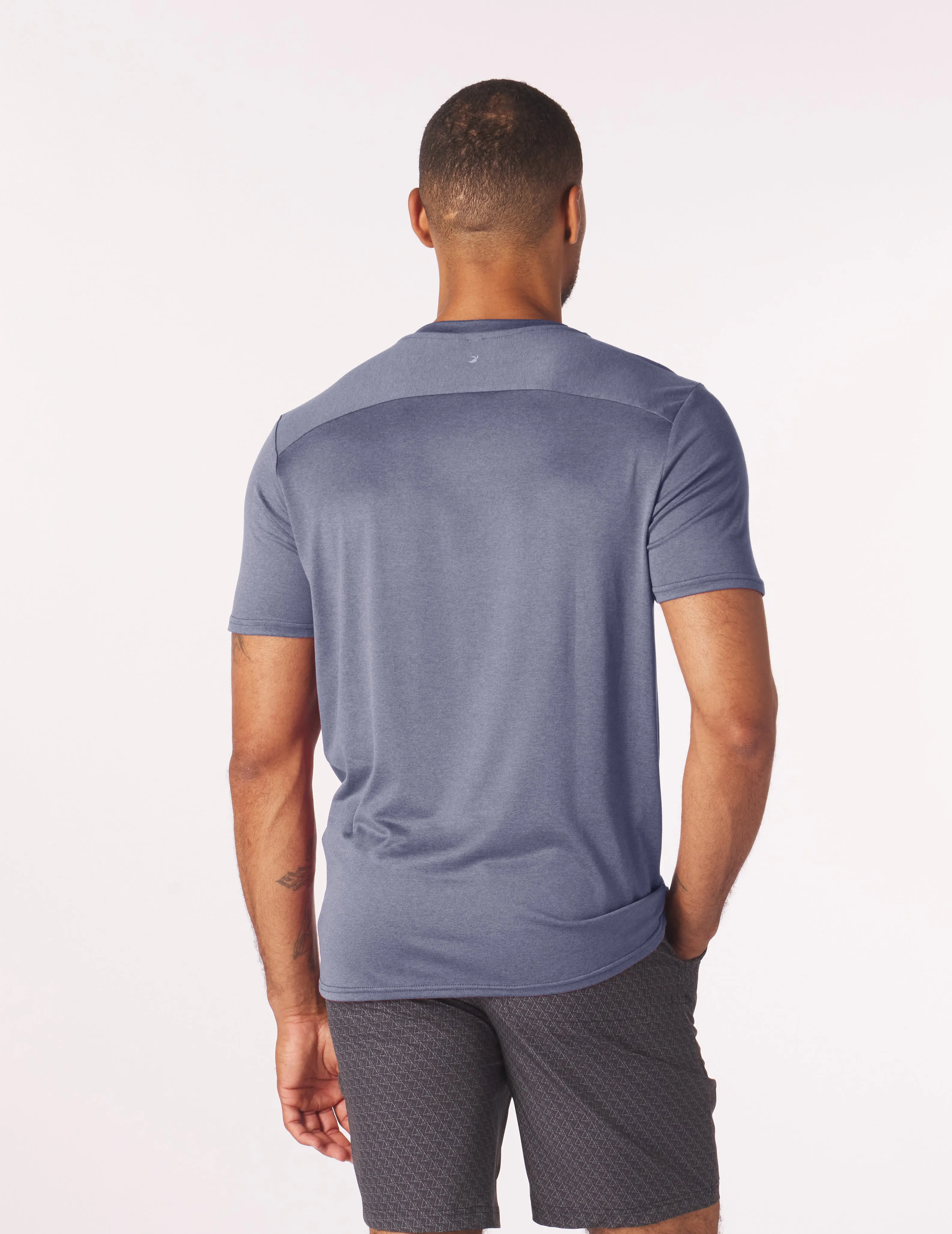 Salton Short Sleeve: Washed Blue Heather