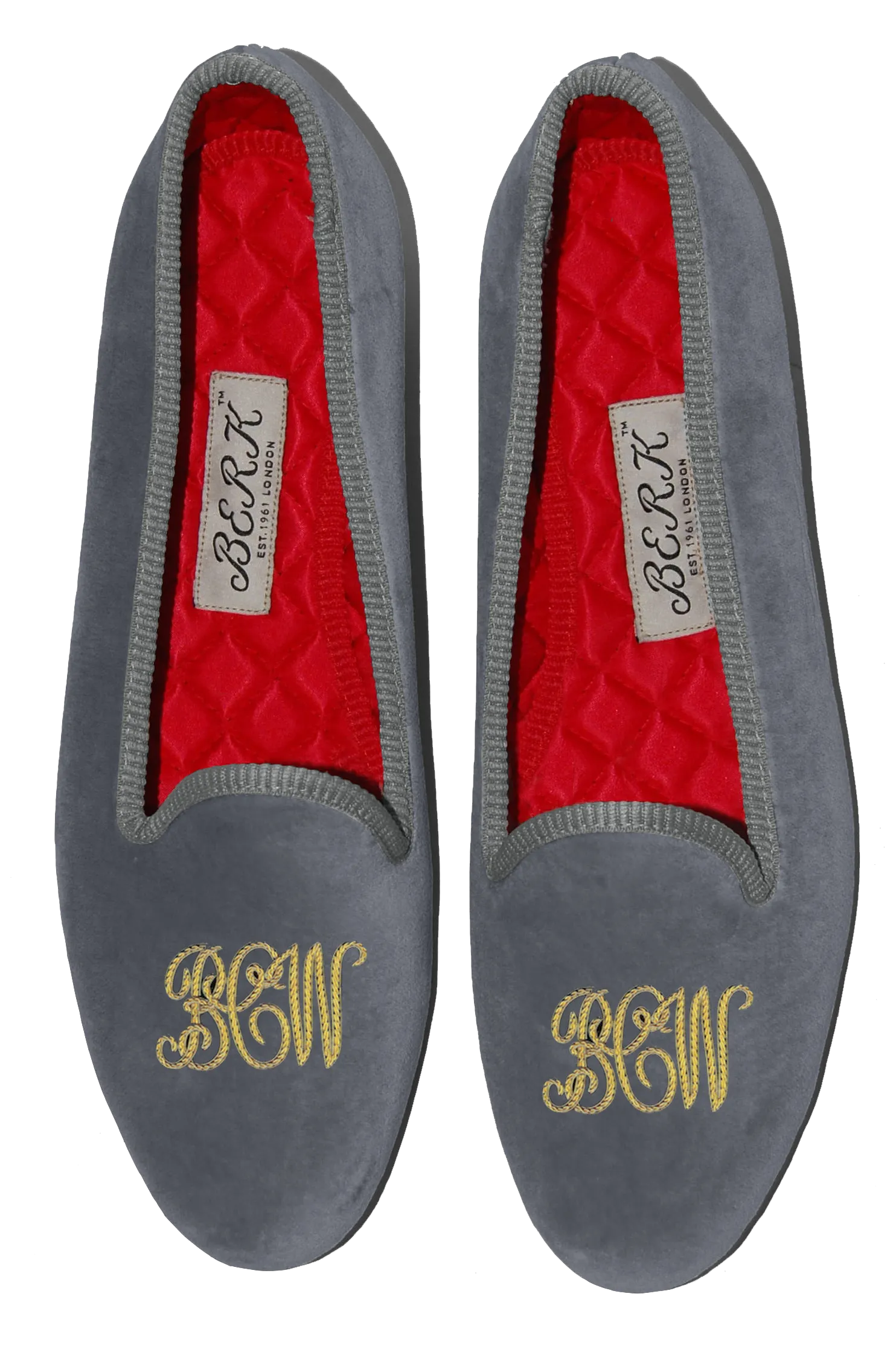 Script Style Monogram Slippers